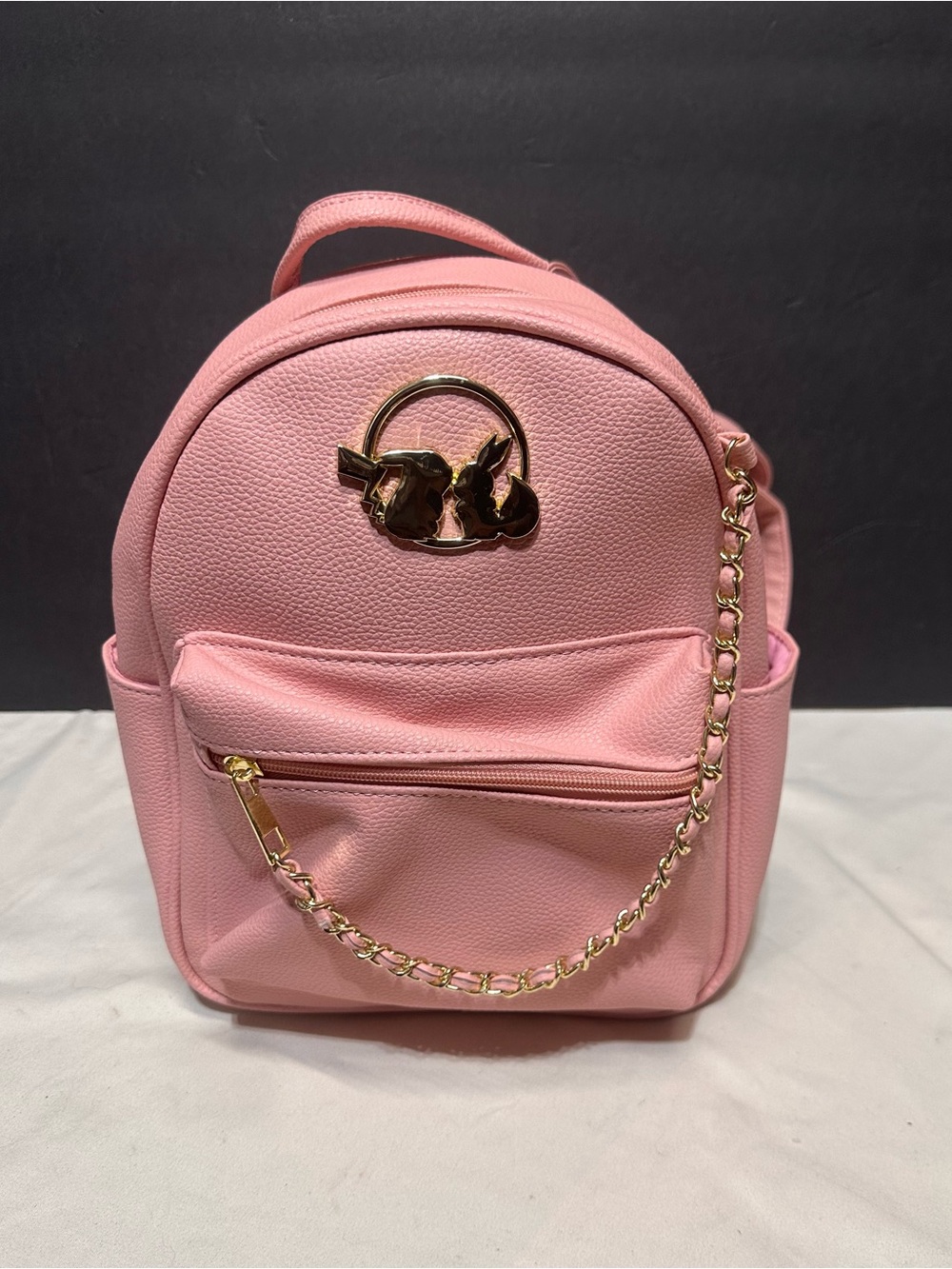 Pink Pokรฉmon Mini Backpack with Gold Accent
